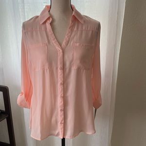 Sheer pink dress-shirt